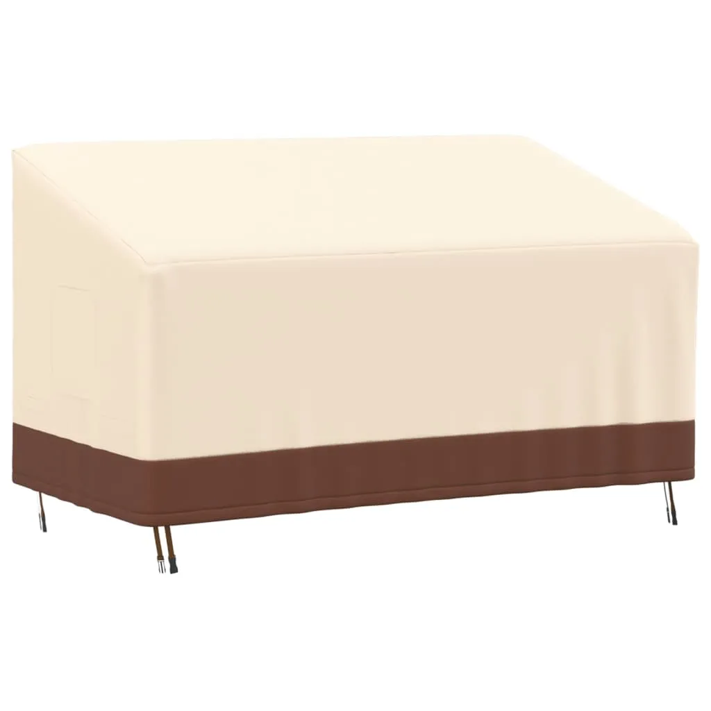 3-Seater Bench Covers 2 pcs 159x84x56/81 cm 600D Oxford Fabric
