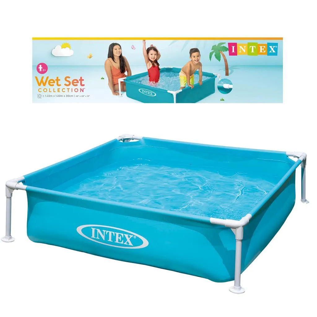 Intex Mini Frame Compact Pool - Blue - Above Ground 122 X 122 Cm
